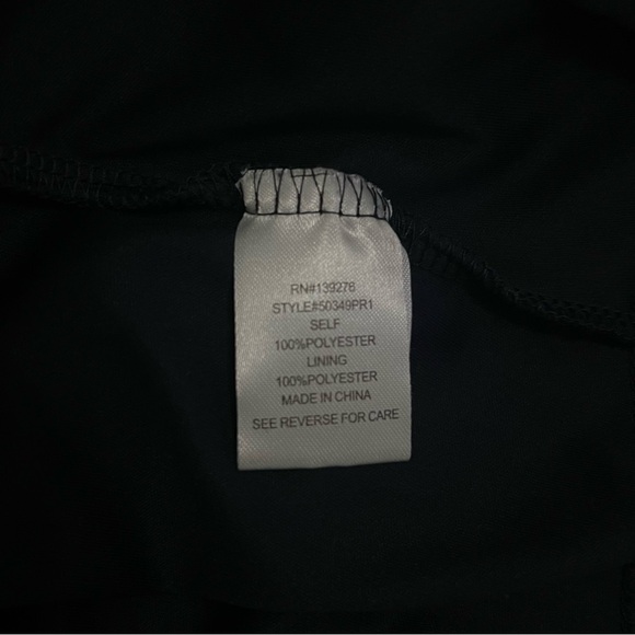 Daniel Rainn Shirt Dress Size Large Navy blue pink floral long sleeve - Picture 8 of 8